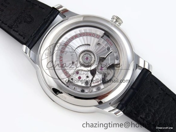 0208 Soft De Ville Date SS MKF 1:1 Best Edition Blue Dial Roman Marker on Black Leather Strap A 7745